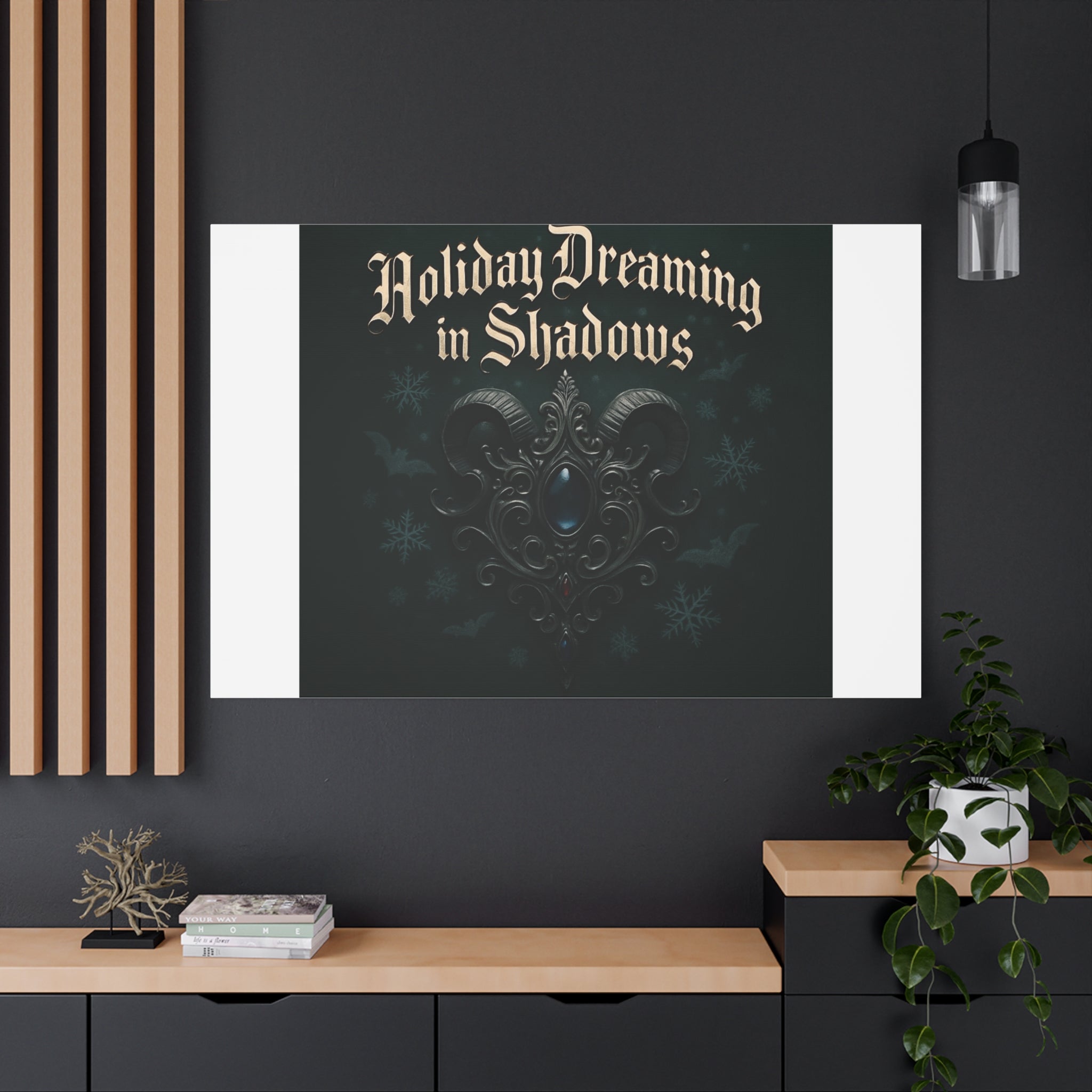 Holiday Dreaming in Shadows Canvas Art