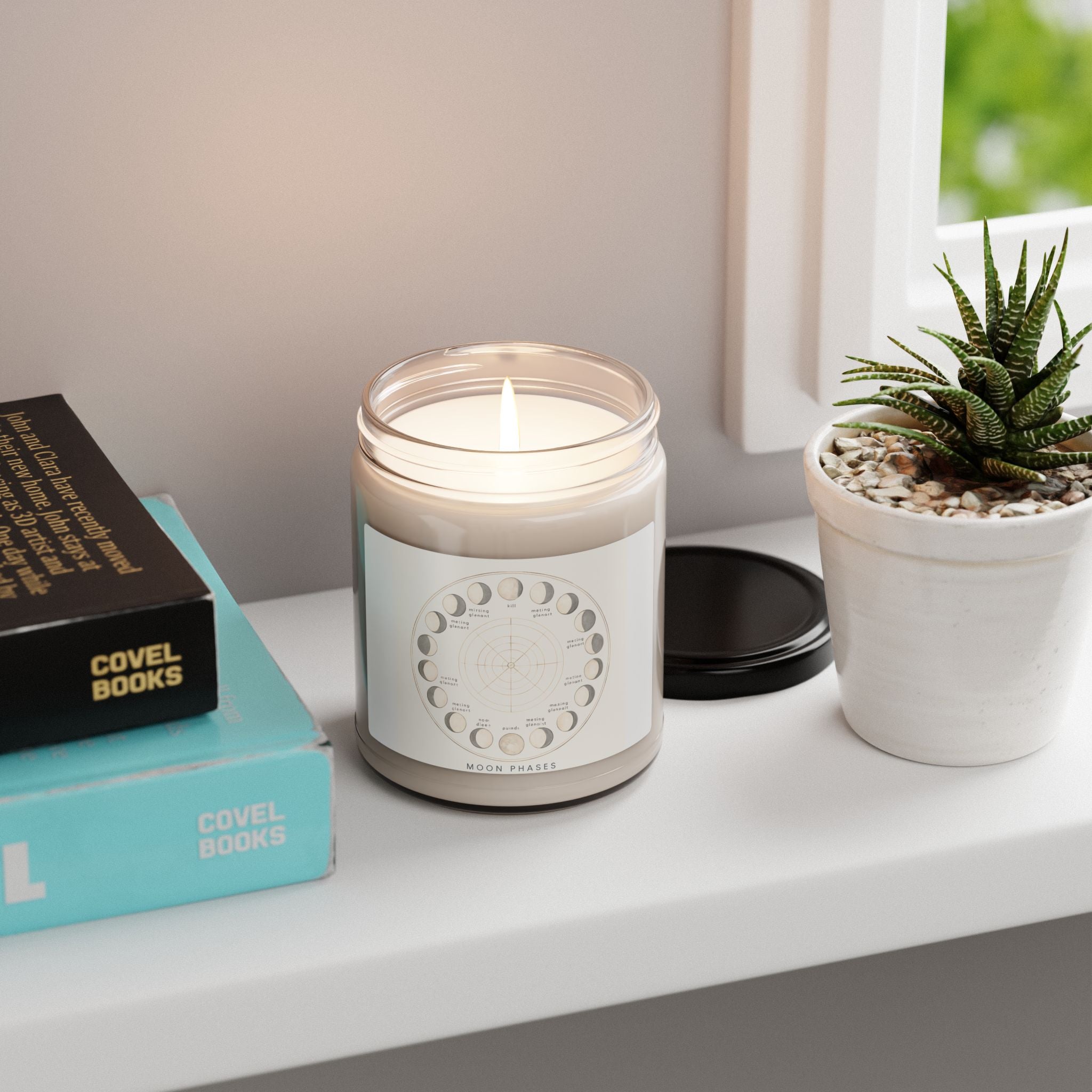 Moon Phases Soy Candle — 9oz Scented Jar