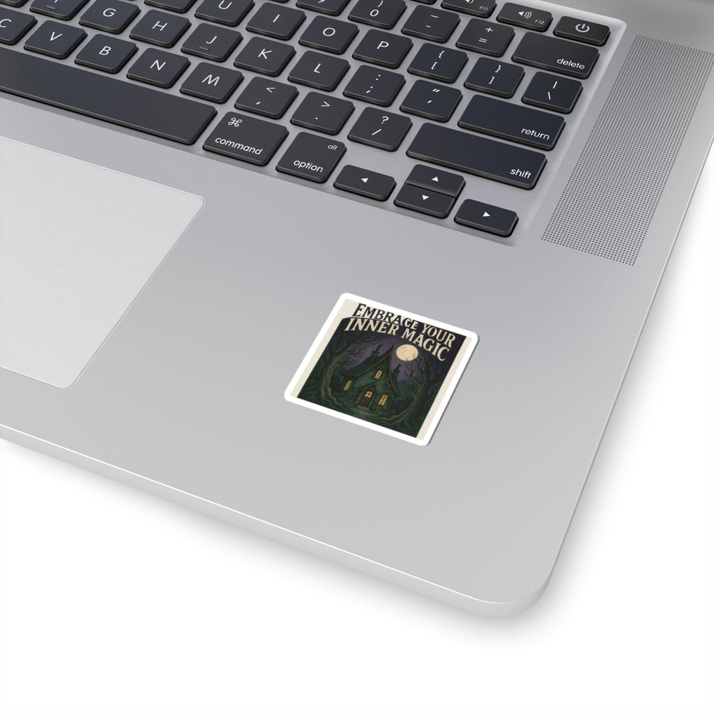Embrace Your Inner Magic Sticker — Witchy House Kiss-Cut Decal