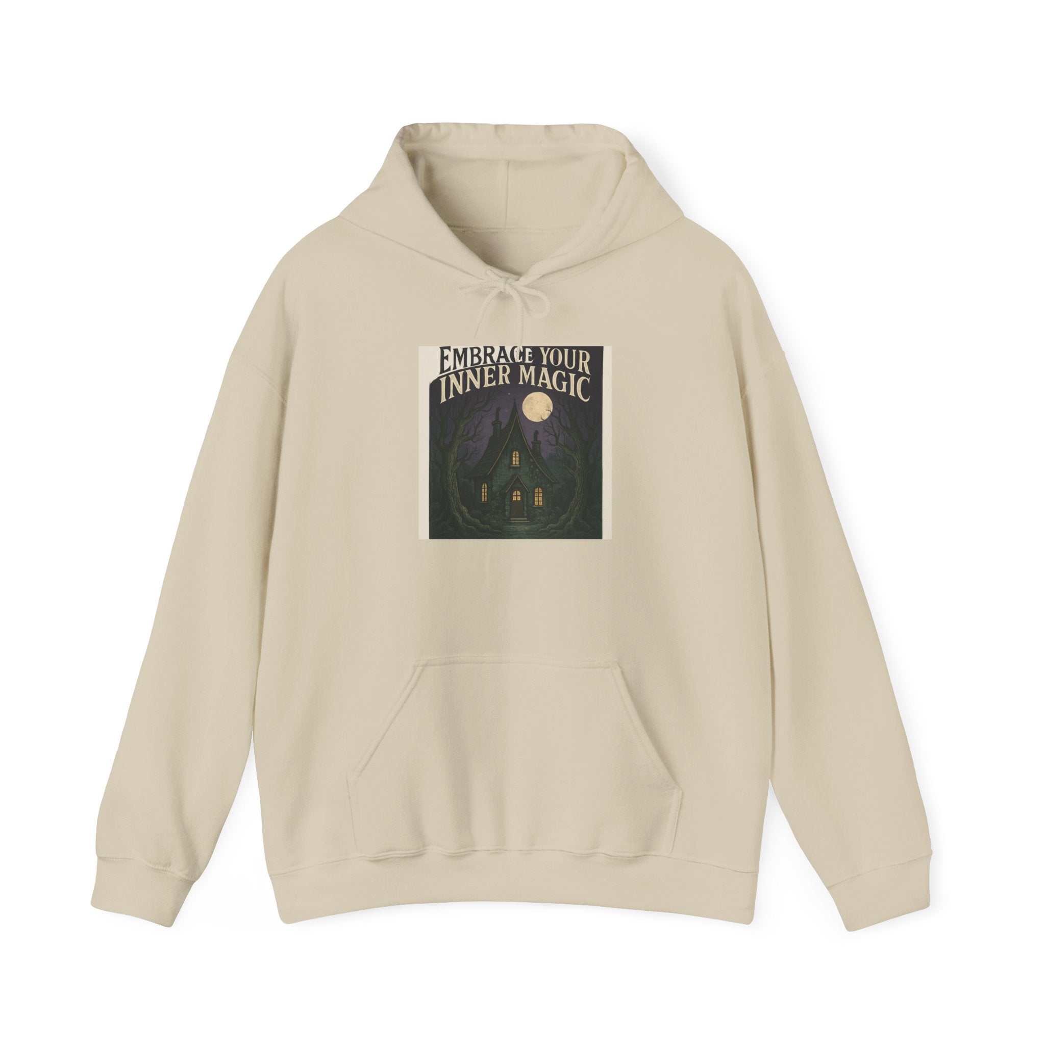 Embrace Your Inner Magic Hoodie — Mystical Moon & Candle Spiritual Sweatshirt