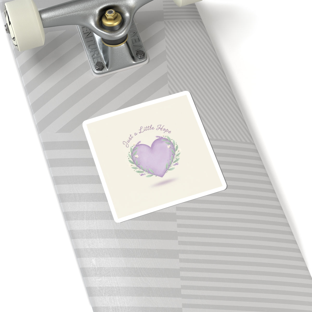Just a Little Hope Heart Sticker | Positive Micro-Optimism, Lavender